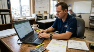 pricing labor and material in construction estimate
