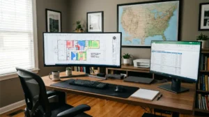 remote construction estimating team workspace